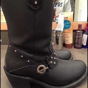 Leather Harley Davidson boots
